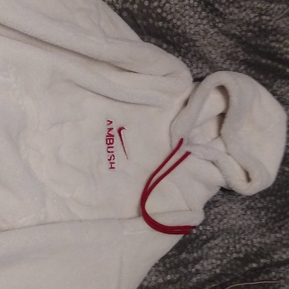 Nike ambush faux fur pullover hoodie